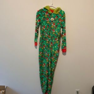 Ladies super minky union grinch suit